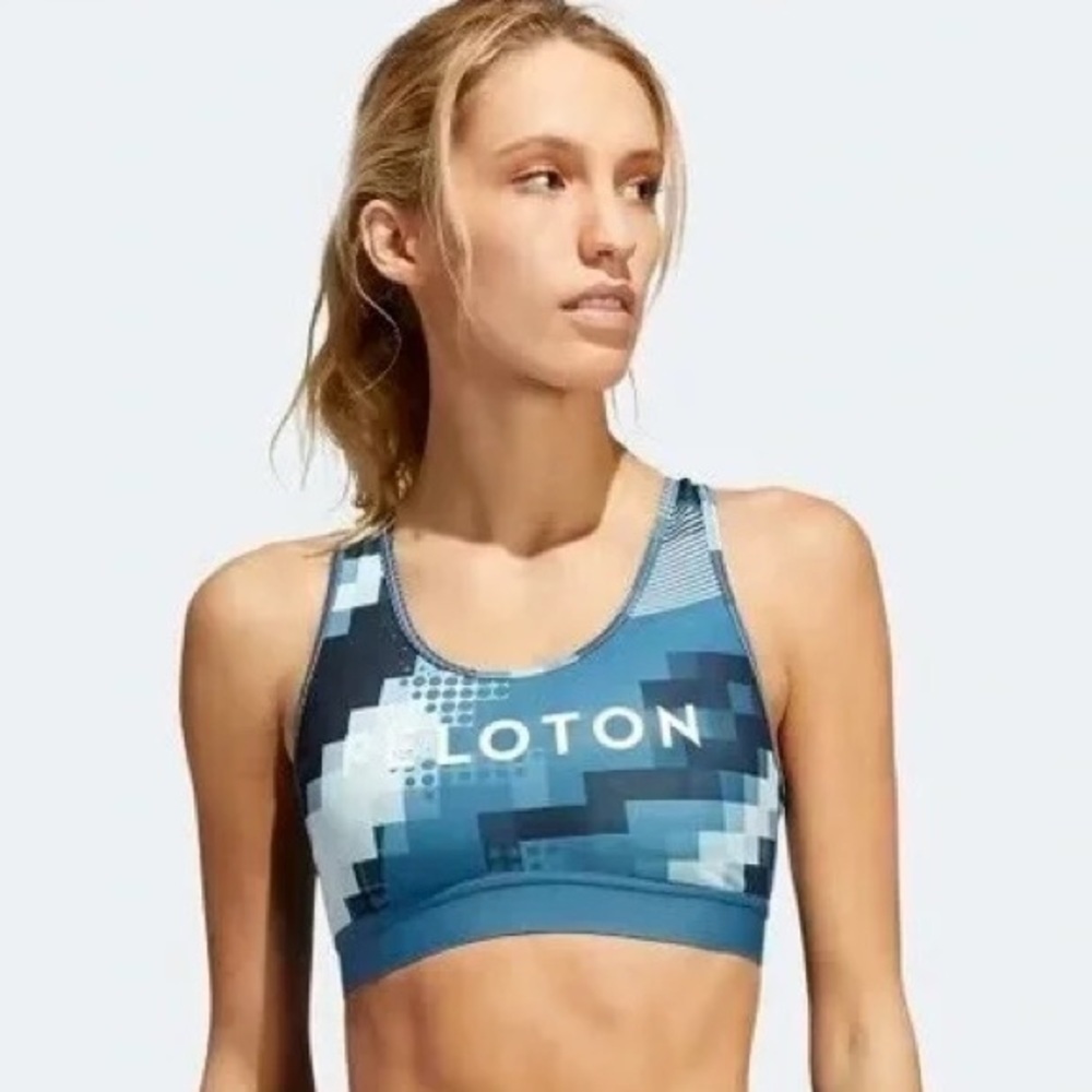 adidas x Peloton | Womens Sports Bra Small Digi Motion Heat RDY Believe This